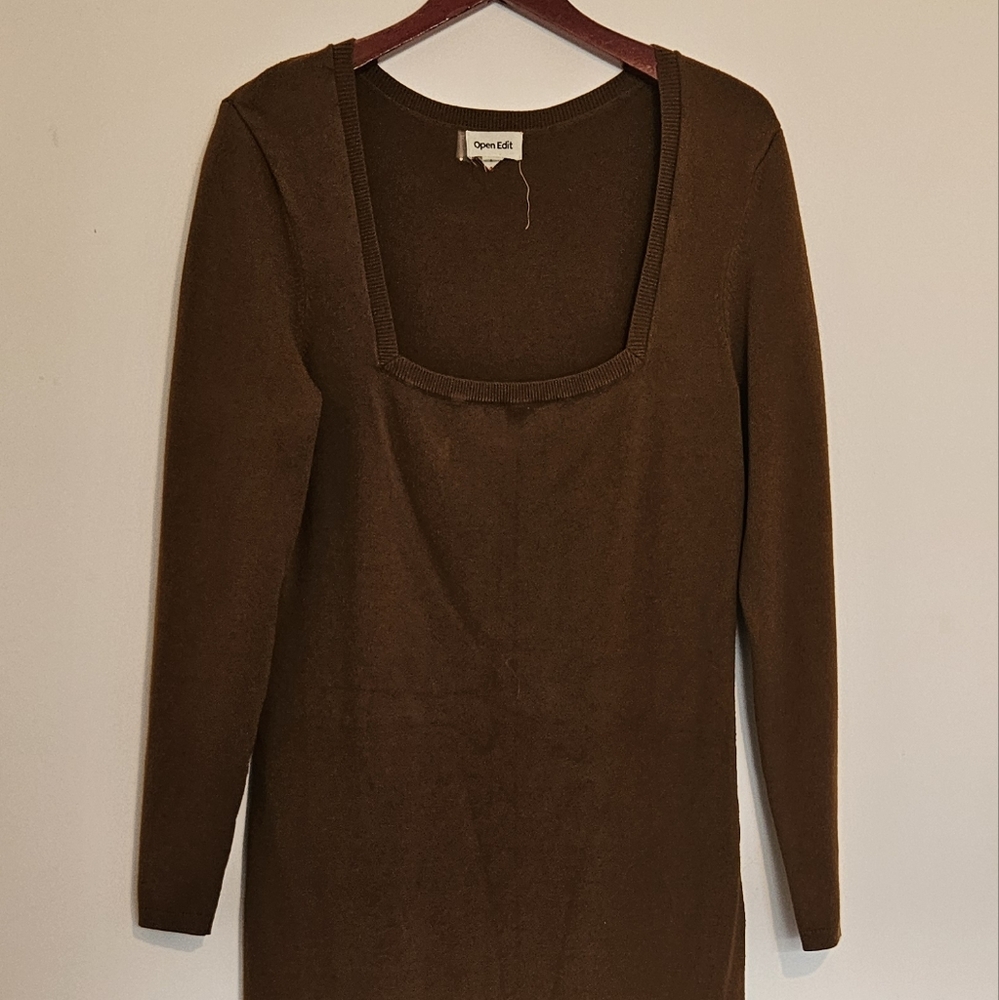 Brown Midi Dress
